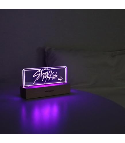 eTel Like Stray Kids Merch 4 Colors LED Clip Light with Big